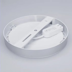 Solight WD242-S - Pannello LED 2 in 1 18W/230V 3000/4000/6000K Ø 22,5 cm IP54 argento