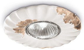 Spot Vintage Ceramica Bianca 1 Luce Gu10 12Cm