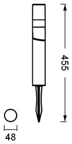 Ledvance - Lampada LED da esterno ROTA SPIKE LED/1W/12V IP44