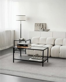 Tappeto in lana grigio chiaro 133x190 cm Morphic Rocca - Agnella