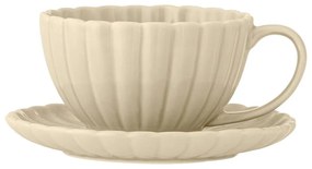 Tazzina per cappuccino beige in gres 220 ml Latina – Bloomingville