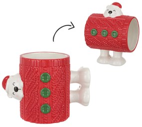 Tazza natalizia orso polare 400 ml in ceramica