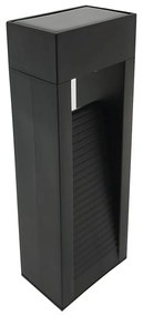 Lampada solare a LED 2x LED, 1,2 V, 200 mAh, IP44, nera