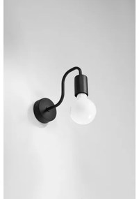 Sollux SL.1445 - Applique VECTOR 1xE27/15W/230V nero