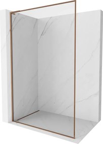 Mexen Kioto-F L pannello doccia Walk-in con cornice 95 x 202 cm, trasparente 8 mm, oro rosa - 800-095-174-60-00