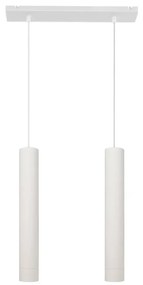 LED Lampadario a sospensione con filo TUBA 2xGU10/4,8W/230V bianco