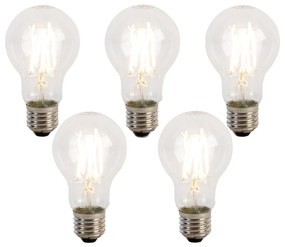 Set di 5 lampadine LED dimmerabili a 3 livelli E27 A60 5W 700lm 2700K