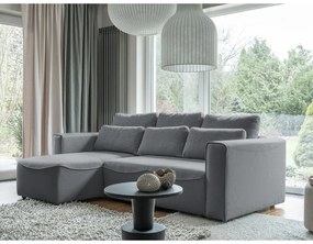 Divano letto angolare grigio (variabile) Homely Tommy - Miuform