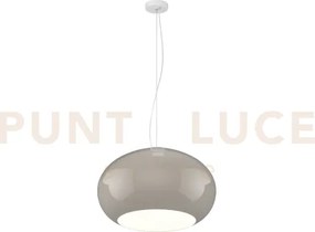 Casper sospensione 42 cm 1 luce attacco e27 montatura bianca vetro ...