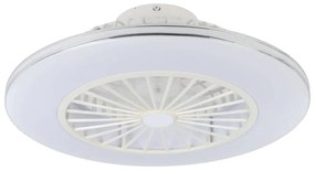 Ventilatore da soffitto Lovisca bianco, Ø 55 cm, dimmerabile, EGLO IP20