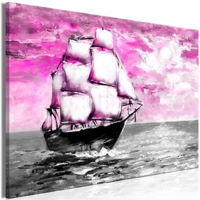 Quadro Spring Cruise (1 Part) Wide Pink  Colore Rosa, Dimensioni e Misure 120x80