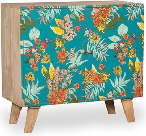 Armadietto turchese/di colore naturale 90x85x40 cm Reipur – Interia Home &amp; Living