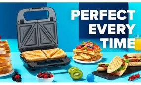 Niceboy ION Snacker S3 - Macchina per i panini 3in1 750W/230V acciaio inossidabile/nero