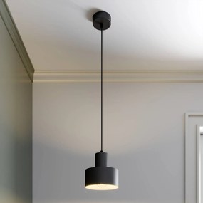 SIGMA Lampada a sospensione Rif in metallo, nero, Ø 15 cm