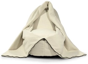 Pouf a sacco per bambini marrone con rivestimento in bouclé Cocoon 100 – SLOWDOWN