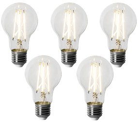 Set di 5 Lampadine LED E27 Dimmerabili A60 6W 500LM 3000K