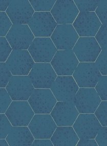 Eijffinger Carta da parati Enso 6 - Blau/ Gold