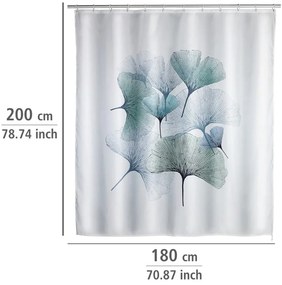 Tenda da doccia lavabile, 180 x 200 cm Ginkgo - Wenko