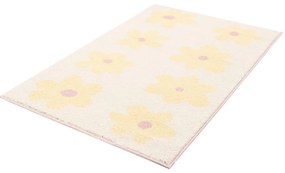 Tappeto per bambini giallo e avorio 80x150 cm Dazzy Vanilla – FD