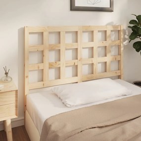 Testiera Letto 125,5x4x100 Cm İn Legno Massello Di Pino /