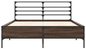 Giroletto rovere marrone 140x190cm in legno multistrato metallo