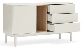 Cassettiera color crema 140x76x40 cm Corvo – Teulat