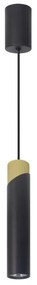 Lampadario a sospensione con filo NEO 1xGU10/8W/230V nero/oro