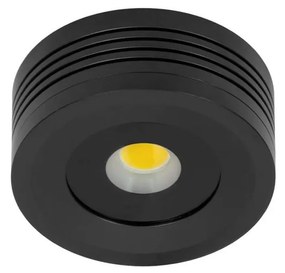 Faretto LED a superficie 5W IP65 220V Dimmerabile Nero - Professional Colore Bianco Naturale 4.000K