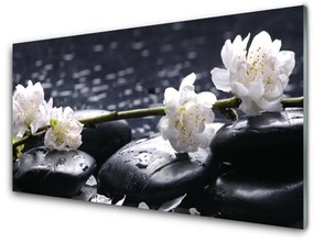 Quadro acrilico Pietre di fiori 100x50 cm