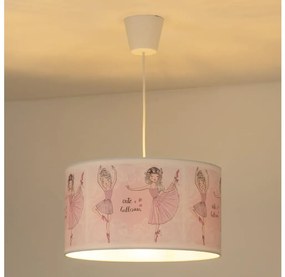 Duolla - Lampadario a sospensione per bambini PRINT M 1xE27/40W/230V diametro 35 cm ballerine