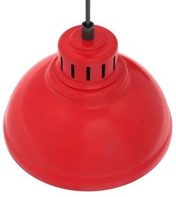 Lampadario a sospensione con filo SVEN 2xE27/15W/230V rosso