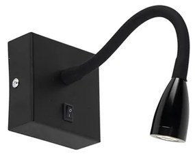 Lampada da parete moderna flessibile LED nera - Flex