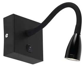 Lampada da parete moderna flessibile LED nera - Flex