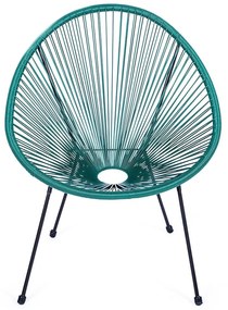 Poltrona da esterno verde in metallo e plastica Avocado Comfort – Bonami Selection