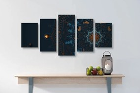 Quadri 5 pezzi – Mandala di lusso