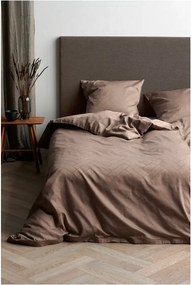 Set copripiumino e federa grigio tortora in tessuto damascato per letto singolo 140x200 cm Tiles – Södahl