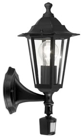 EGLO 22469 - Lampada con sensore LATERNA 4 1xE27/60W nero