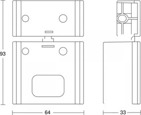 STEINEL 85148 - Supporto da parete ad angolo IS ECO bianco