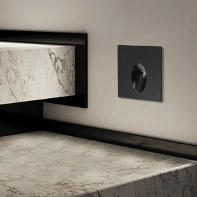 Brilagi - Lampada da incasso LED per esterni STAIRDOT LED/2W/230V, nero, IP65, quadrata