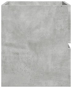 Mobile pensile da bagno grigio cemento 80x38,5x45 cm truciolato