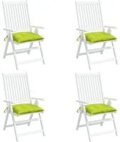 Cuscini per Pallet 4 pz Verde Chiaro 50x50x7 cm Tessuto Oxford 361541