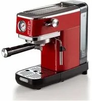 Ariete 1381 macchina da caff con manometro, compatibile con caff in polvere e cialde ese, 1300 w, capacit 1,1 l, 15 bar di pressione, filtro tazze, dispositivo cappuccino, rosso - 138113