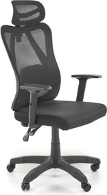 Sedia da ufficio Ramos in nero - H129 cm