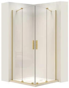 Cabina doccia REA Montana Double Gold Brush 80x100