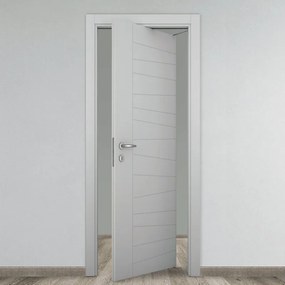 Porta rototraslante Madera grigio L 70 x H 210 cm destra