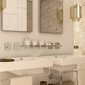 NIMCO NK set-31K-26 - Distributore di sapone, portaspazzolino e gancio a muro NIKAU