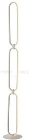 Piantana led infinity bianca 30w 2700lm 4000k 12x12x135cm led-infin...