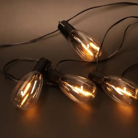 Brilagi - Ghirlanda natalizia LED da esterno 10xLED/3xAA 3,2 m IP44 bianco caldo