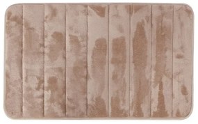 Tappeto bagno 100% poliestere 45x75 tortora antiscivolo Memo