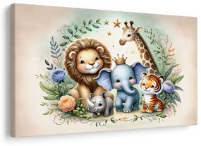 Quadro su tela – Squadra safari per bambini
